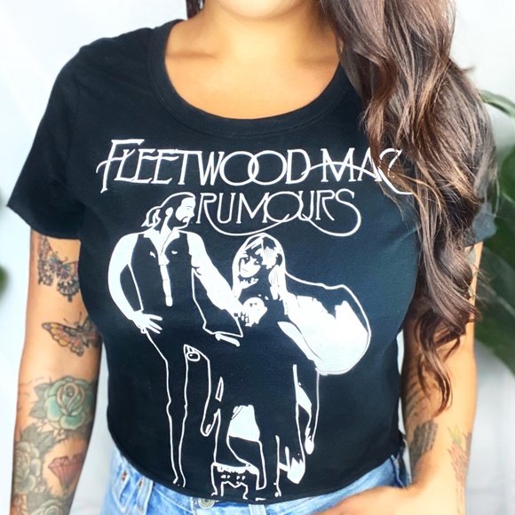 Fleetwood Mac Crop Top T-shirt - Picture 1 of 1